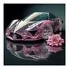 4pcs Diamond Painting -DIY Round Drill Pink Roadster