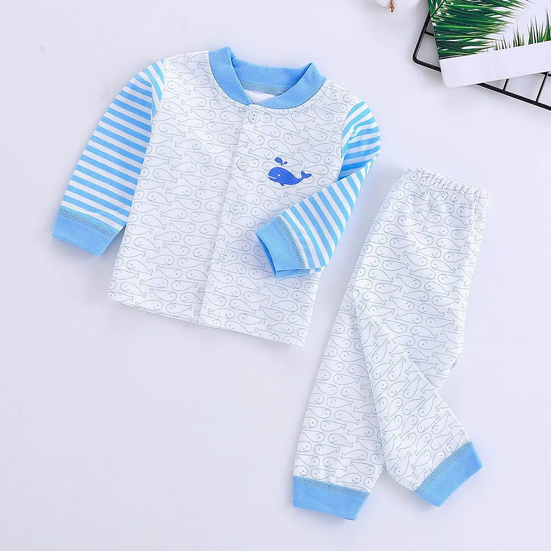 0-2 Years Soft Baby Clothes Set Spring Autumn Cotton Newborn Baby Boys Girls Clothes 2PCS Baby Pajamas Unisex Kids Clothing Sets