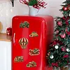 6PCS Vehicles DIY Pearl Diamond Painting Christmas Fridge Magnets, Sparkling Rhinestone Refrigerator Magnet Craft Kit for Home Decor & Gifts