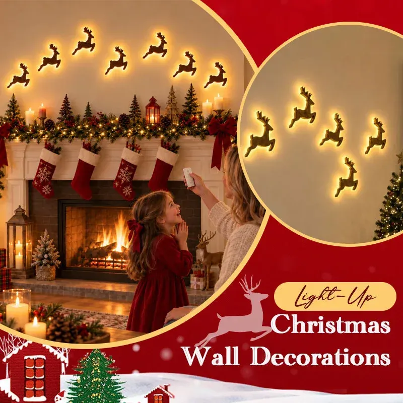 LED Reindeer Wall Decorations LED Reindeer Wall Decorations