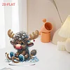 DIY Diamond Painting Double Sided Ornaments Kit for All Ages (Deer Horn Calf)