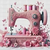 (Multi Style)Sewing Machine - 14CT Stamped Cross Stitch - 40*40cm