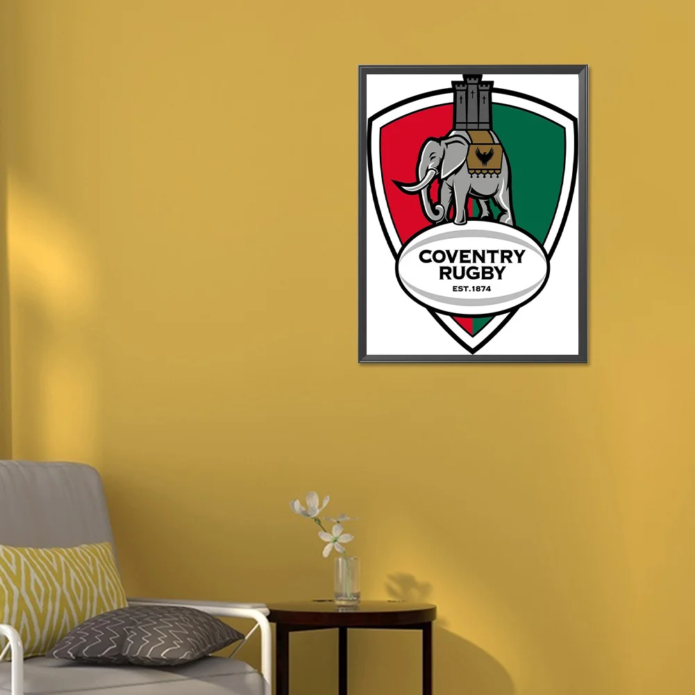 Full Round Diamond Painting 30*40cm - Coventry Rugby Club
