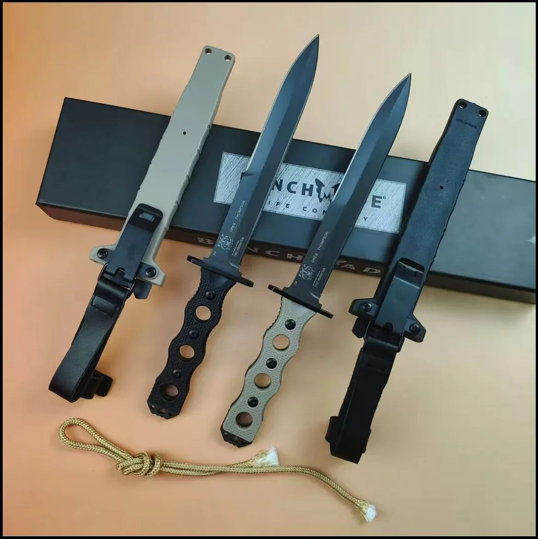 Economical Version Of Bm Butterfly 185 One-Piece Steel High Hardness Straight Knife Outdoor Portable Knife Survival Camping Utility Tool