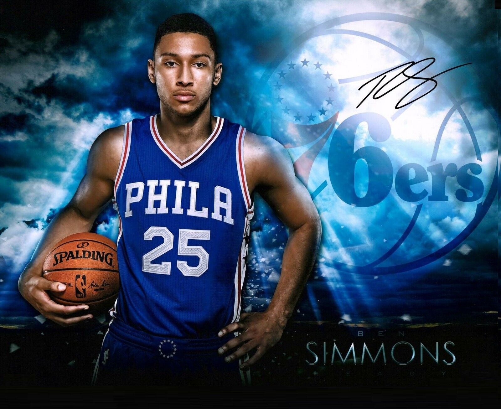 Ben Simmons Autographed Signed 8x10 Photo Poster painting ( 76ers ) REPRINT