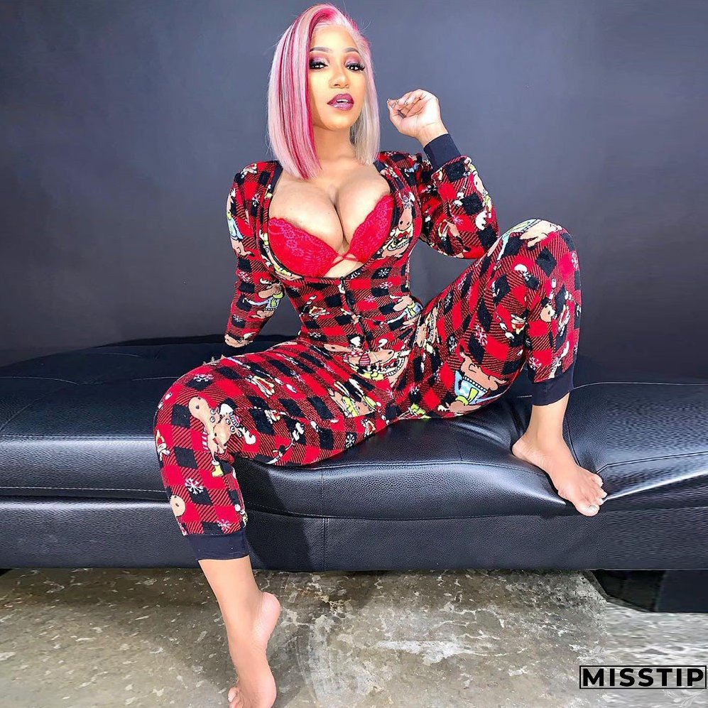 Christmas Women Printed Long Sleeve Jumpsuit