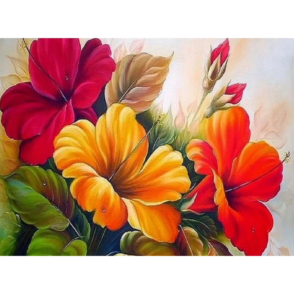 

40*30cm - Painting By Numbers - Flower, 501 Original