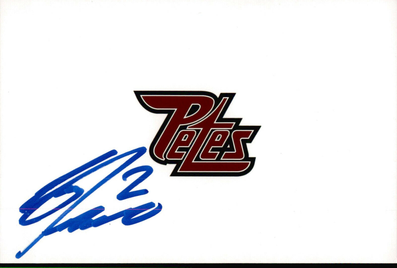Cole Fraser SIGNED 4x6 Photo Poster painting PETERBOROUGH PETES / DETROIT RED WINGS