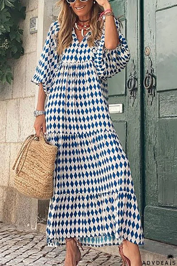 Fabulous Time Puff Sleeve Tiered Midi Dress