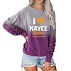 European And American Long-sleeved Round Neck 3D Printed Casual Sweater Women