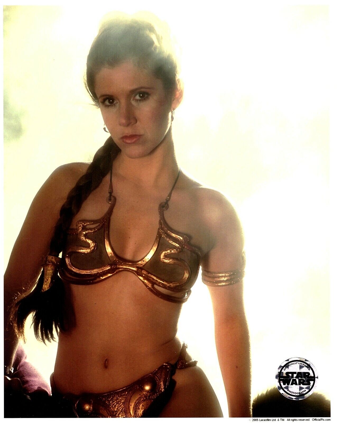 CARRIE FISHER Unsigned 8x10 Photo Poster painting Star Wars Official Pix Princess Leia OPX 2005