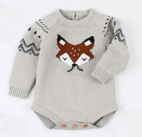 Fox Infant Clothing Baby Boy Girl Clothes New 2021 Boys Girls Rompers Fashion Baby Romper Cute Cartoon Fox Jumpsuit Kids Costume