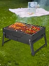 Stainless Steel Portable Folding BBQ Grill Small Smoker Charcoal Grill for Party