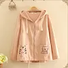 Long sleeve hooded jacket