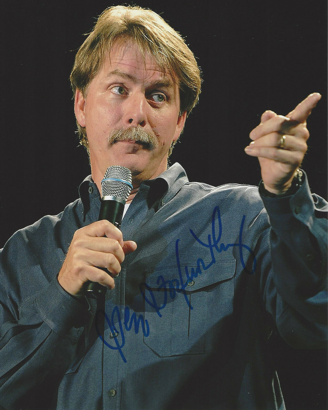 COMEDIAN JEFF FOXWORTHY SIGNED 8x10 Photo Poster painting w/COA BLUE COLLAR COMEDY STAND UP