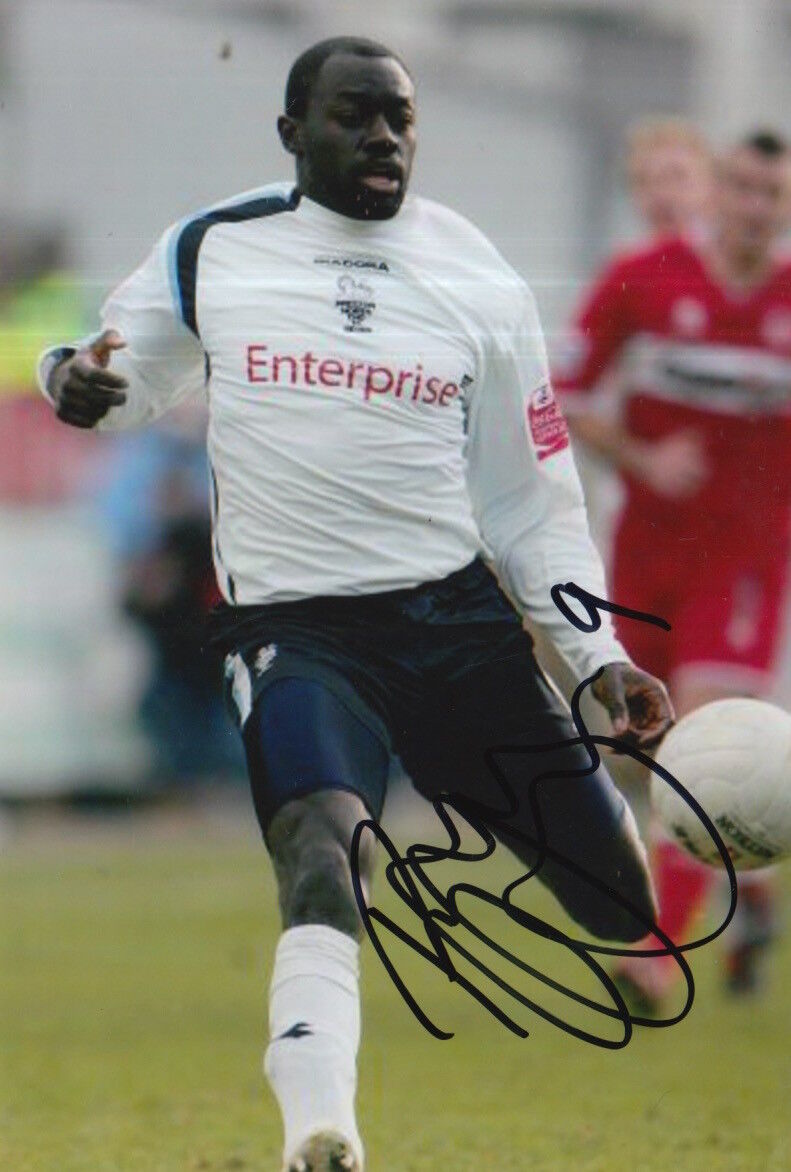 PRESTON NORTH END HAND SIGNED PATRICK AGYEMANG 6X4 Photo Poster painting 1.