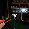 Non-Contact AC Voltage Tester Pen 48V-1000V AC Circuit Detector with LED Flashlight Sound and Light Alarm for Live/Null Wire Judgment