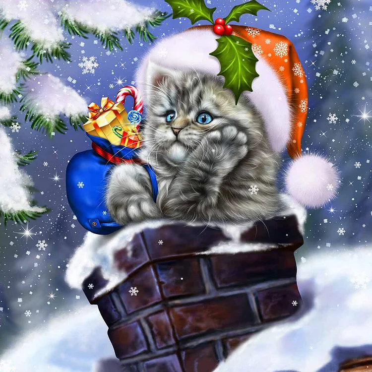 Christmas Animals  Diamond Painting ?Rhinestone 30*30CM