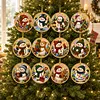 12pcs/set DIY Rhinestone Diamond Special Shape Pearl Art Hanging Acrylic DIY Christmas Tree Ornament Kit