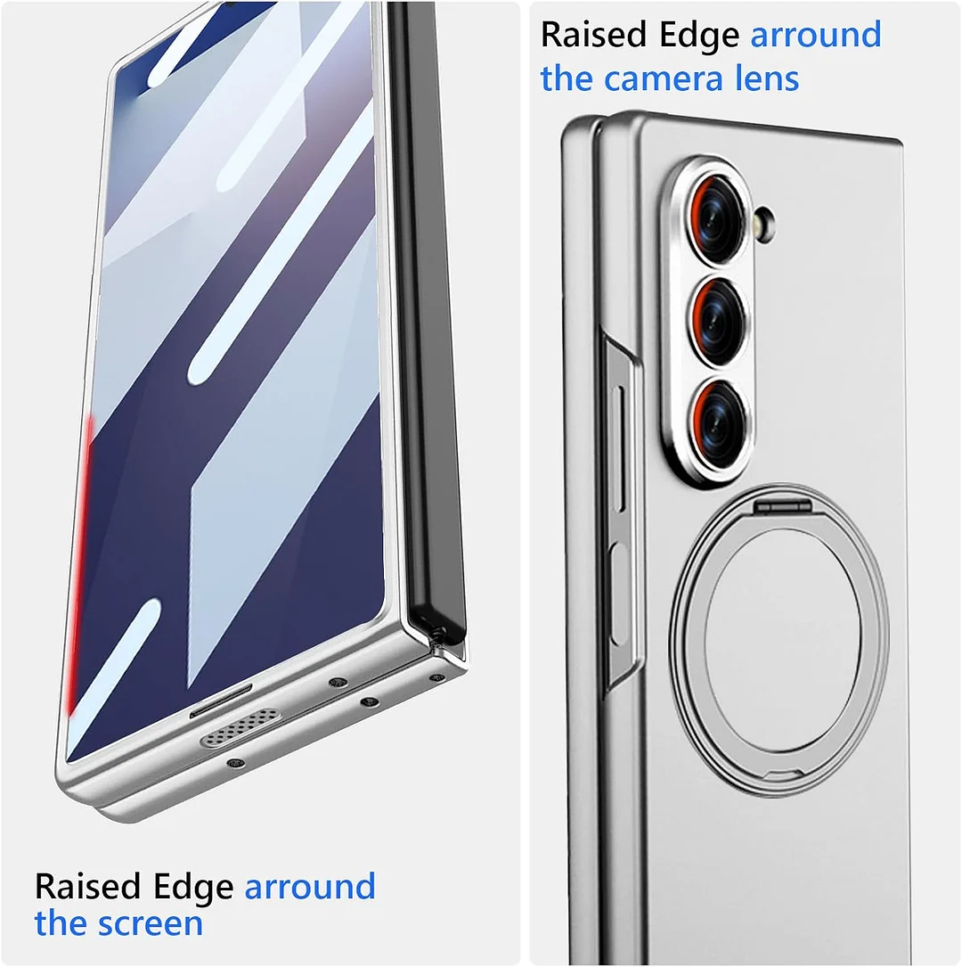 Compatible with Samsung ZFold7/6 mobile phone case 5/4 external 360 rotating bracket magnetic wireless charging ultra-thin protective cover