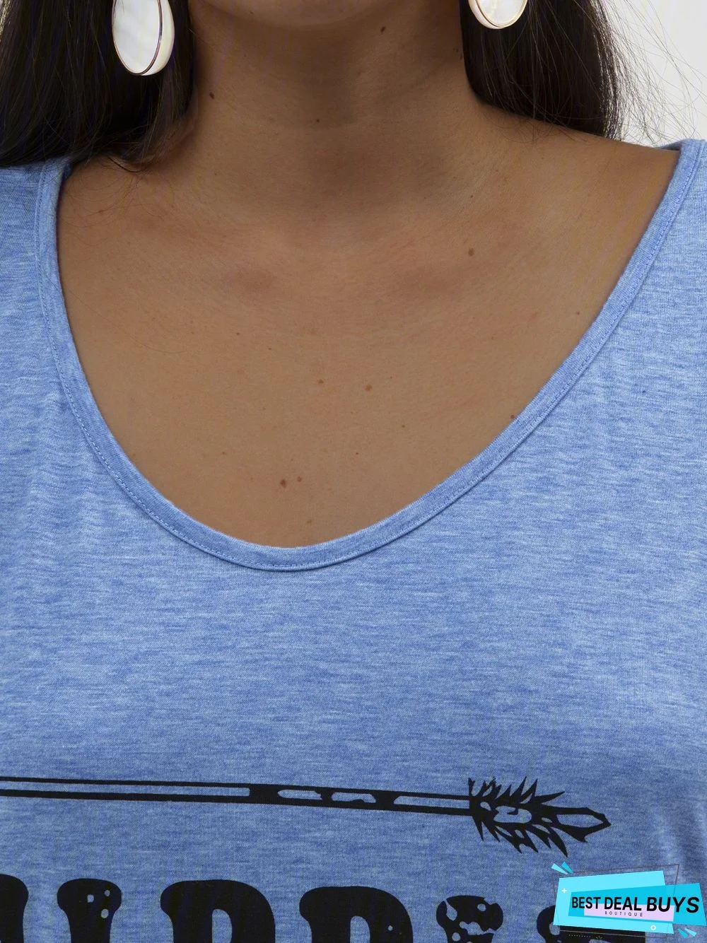 Alphabetic short sleeve T-shirt dress