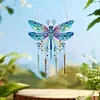 Diamond Painting Acrylic Dragonfly Wind Chimes for Window Wall