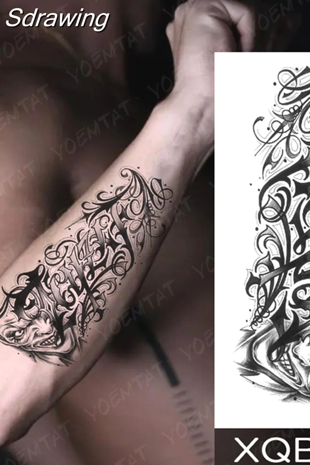 Sdrawing Temporary Tattoo Sticker Butterfly Flower Totem Flash Tatto Y2k Style Body Art Arm Leg Waist Fake Tatoo Men Women