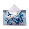 DIY PU Diamond Painting Tissue Box Kit Desktop Tissue Holder with Rhinestone Diamond Desk Decorative Tissue Box for Adults Desktop Storage Organizer (Love)
