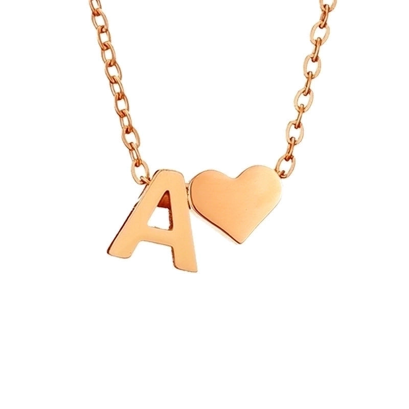 Stainless Steel Titanium Steel 14K Gold Plated Fashion Plating Letter Necklace