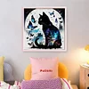Black Cat Butterfly-11CT Stamped Cross Stitch 40*40cm