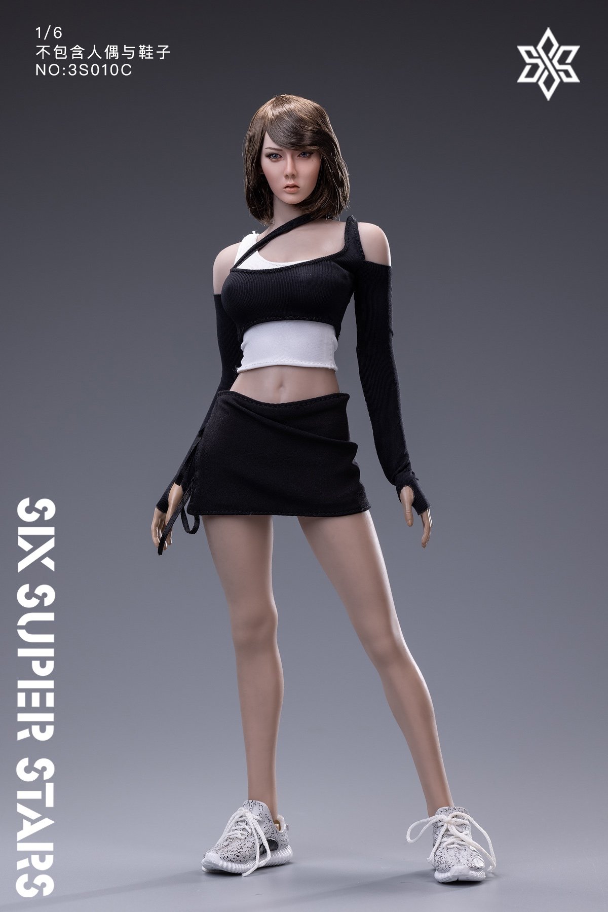 IN-Stock 1/6 3STOYS 3S010 Retro Black and white clothes set-shopify