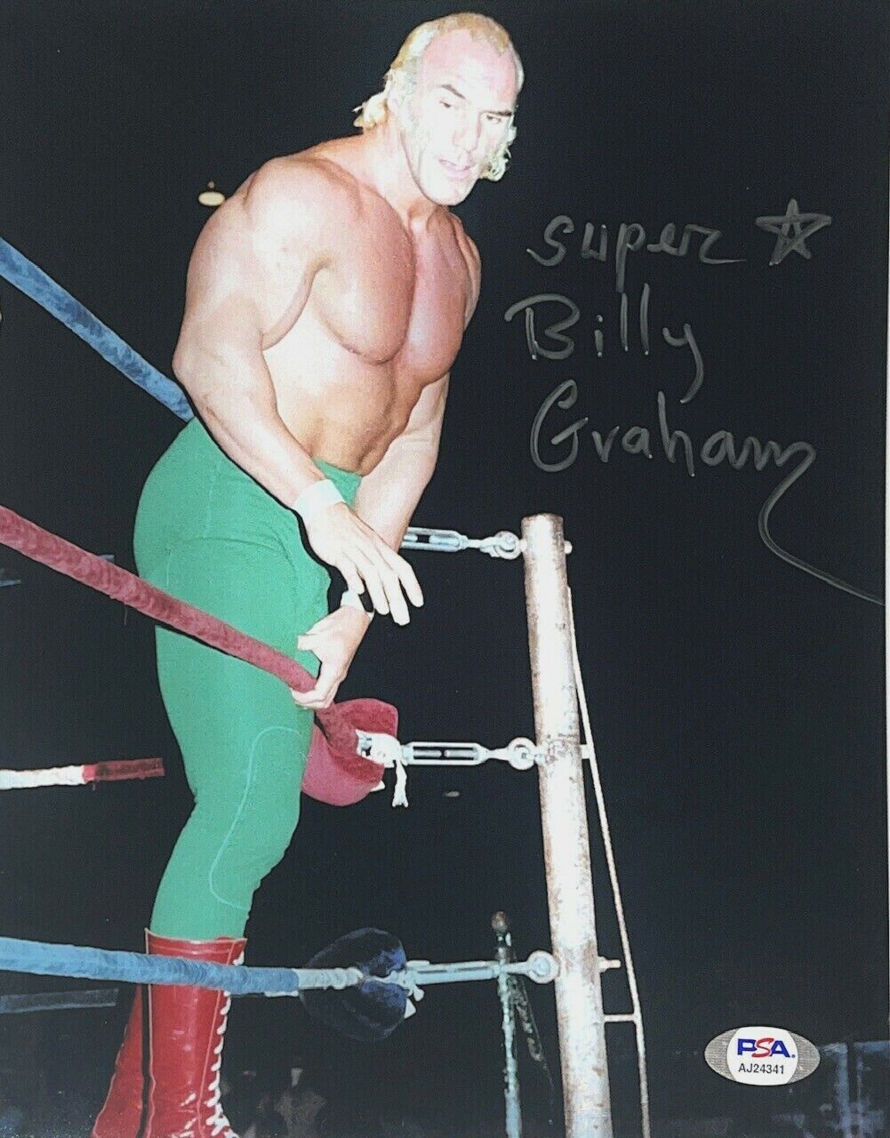 WWE BILLY GRAHAM HAND SIGNED AUTOGRAPHED 8X10 Photo Poster painting WITH PSA DNA COA RARE 14