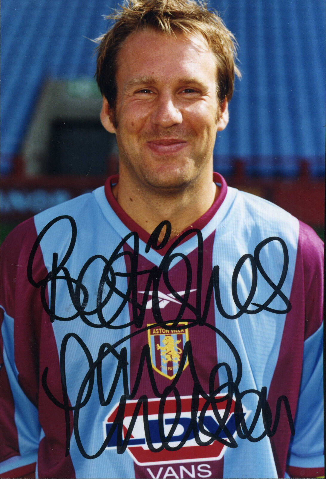 PAUL MERSON Signed Photo Poster paintinggraph - Football Player - Aston Villa ARSENAL - preprint