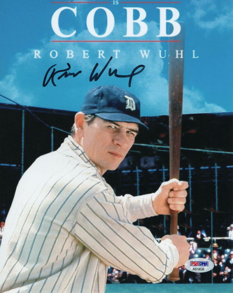 ROBERT WUHL SIGNED AUTOGRAPH 8X10 Photo Poster painting - AS TY COBB, BATMAN, BULL DURHAM PSA