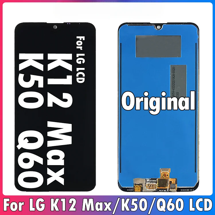 6.26" Original LCD For LG K50 Q60 LCD X525 X525HA X525ZAW Display Touch Screen Digitizer Replace For LG K12 Max LCD Screen