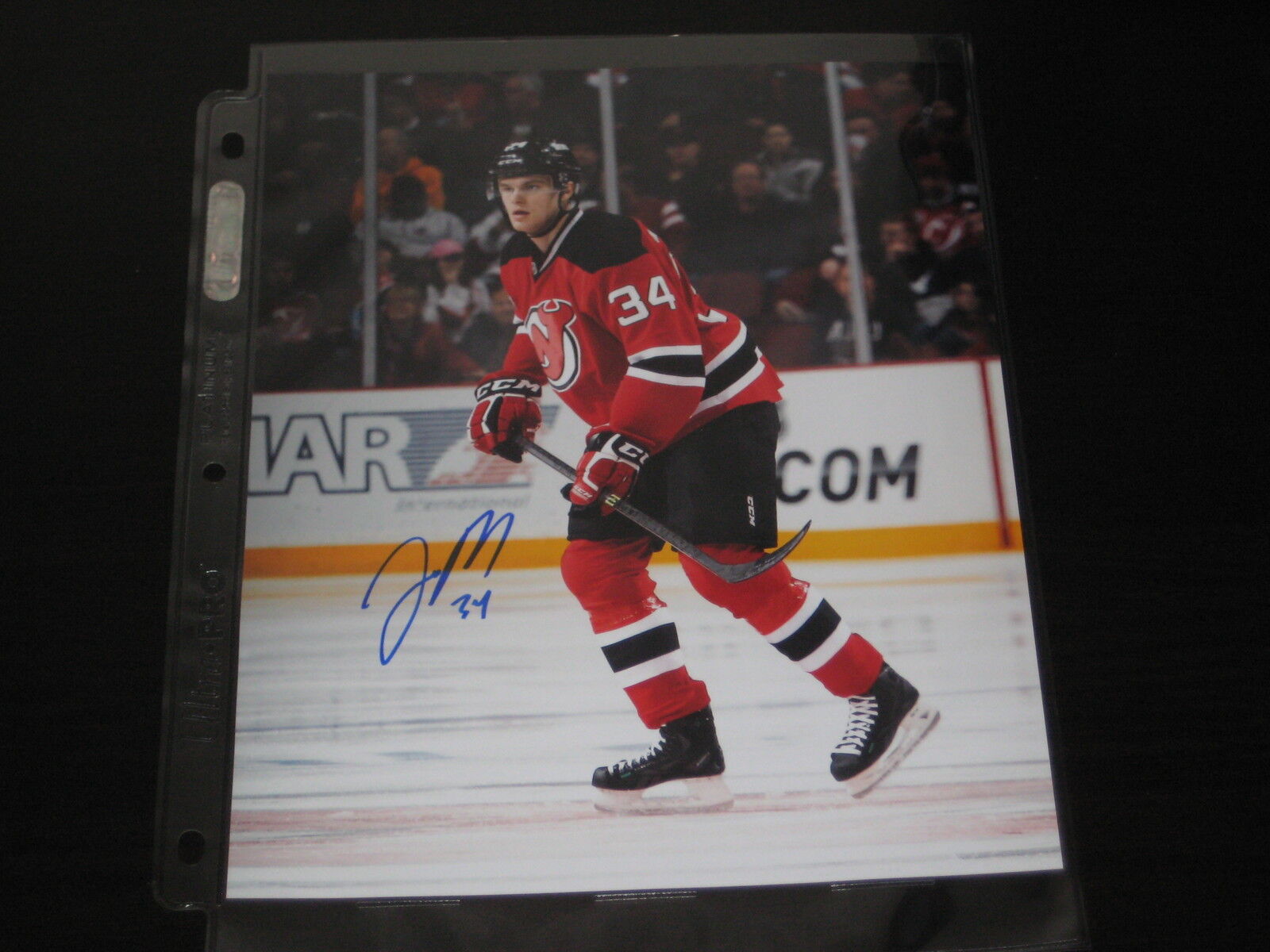 JON MERRILL autographed NJ NEW JERSEY DEVILS 8x10 Photo Poster painting #2 L@@K