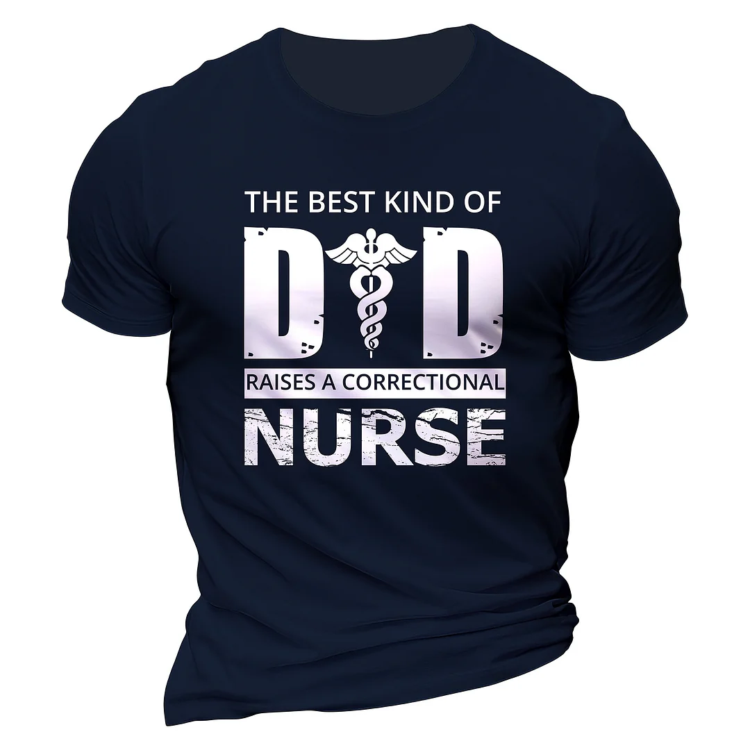 The Best Kind Of Dad Men's Printed Cotton T-shirt