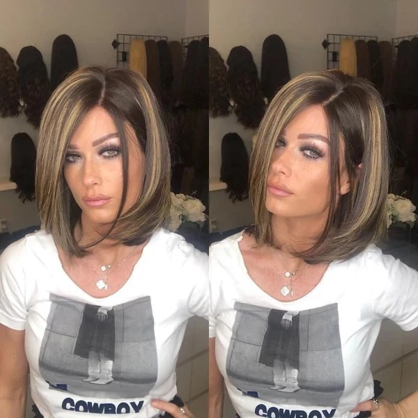 ELCNEPAL® | 360 Lace Front Straight Wig High-Density Hair ELCNEPAL