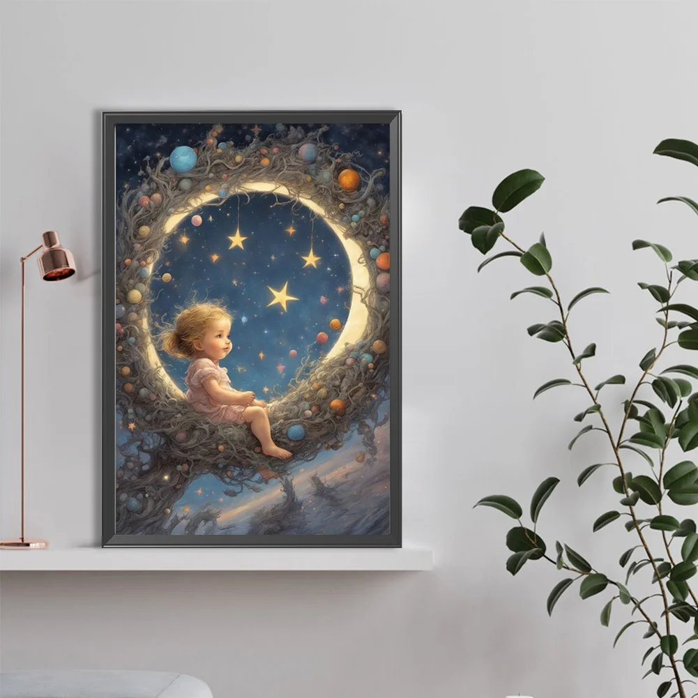 Diamond Painting - Full Round Drill - Angel Baby(Canvas|40*60cm)