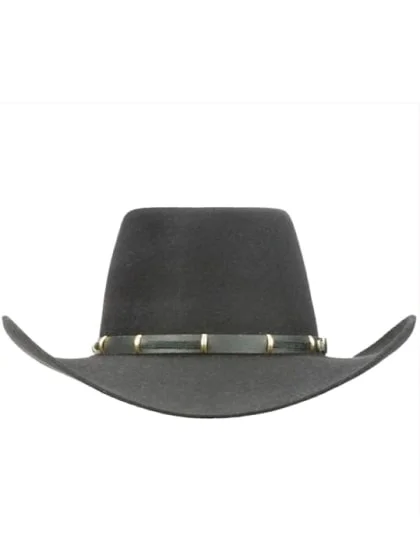 The Boss 100X  Cowboy Hat-Black-3.5" Brim, 4" Crown-Made in Australia