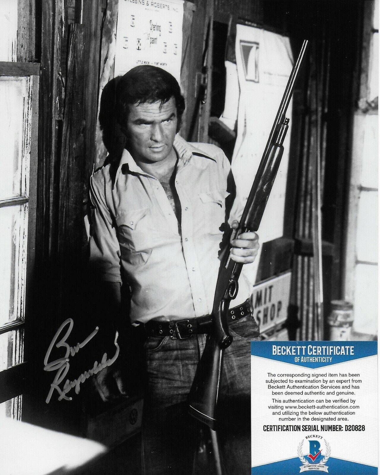 Burt Reynolds (RIP 1936-2018) Original Autographed 8X10 Photo Poster painting w/Beckett COA #7