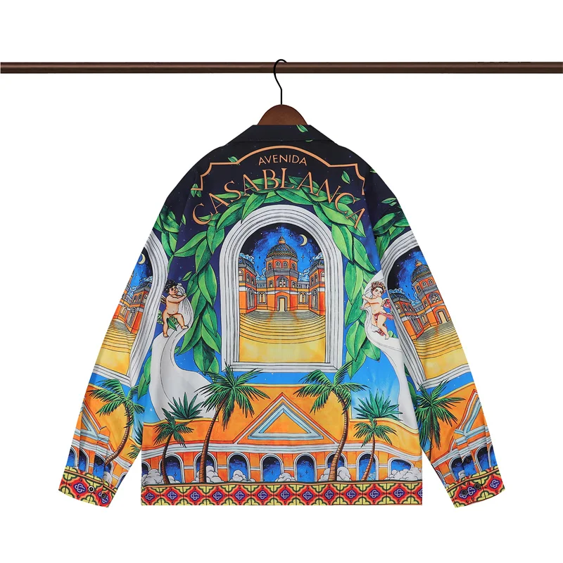 Casablanca 2023 new silk long-sleeved shirt