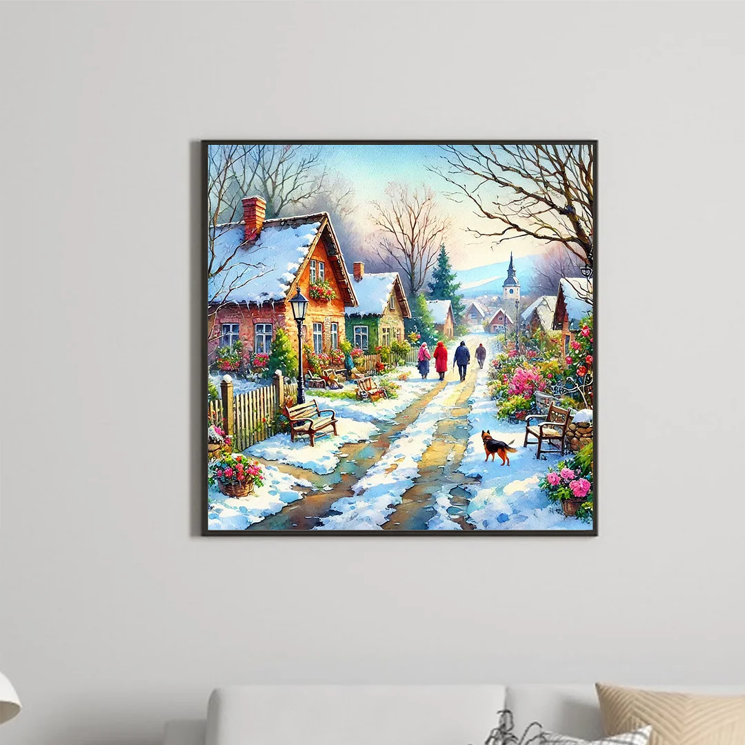 Diamond Painting - Full Round Drill - Winter(Canvas|40*40cm)