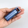 Blue Aluminum Alloy Waterproof Canister Medicine Seal Capsule Bottle EDC Outdoor Camping Tool 