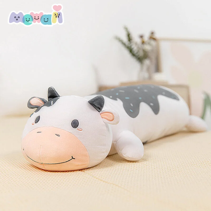 Mewaii® Loooong Family Pearl the Cow and Long Unicorn WingsStuffed Animal Kawaii Plush Pillow Squishy Toy