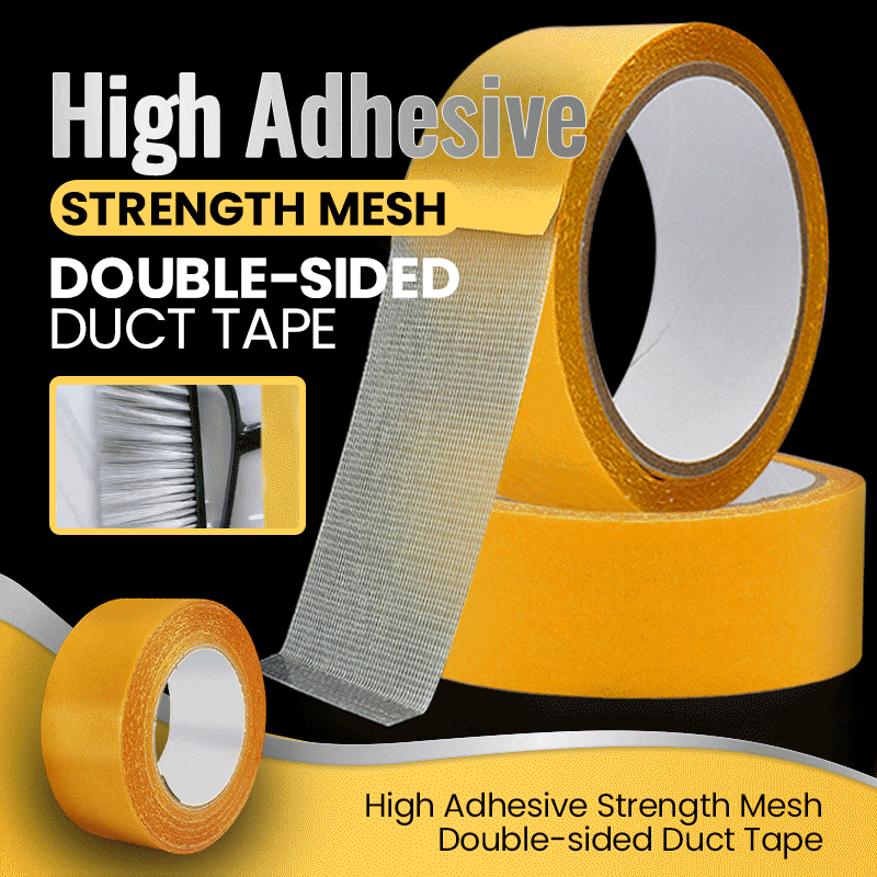 2pcs Mesh High Viscosity Transparent Glass Grid Fiber Adhesive Tape Multi-function