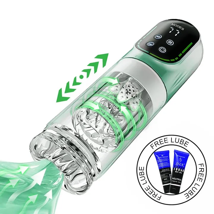 pearlsvibe -  Heaven - 5 In 1 Function Adult Automatic Male Masturbator & Suction Penis Pump Sex Toy