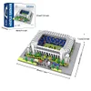 Football Stadium Building Block Set in bag - 3D Model Toys, Sports-Themed Home Decor, Educational Assembly Bricks Kit for Gift