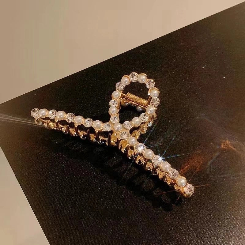 Casual Minimalist Women’s Star Solid Color Alloy Metal Hollow Out Hair Clip Hairpin Hair Claws