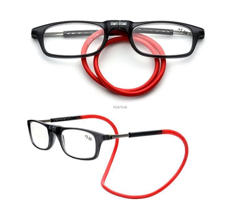 Portable Magnetic Reading Glasses for Men Reading Glasses with Magnet Hang on Neck Presbyopic Glasses Women